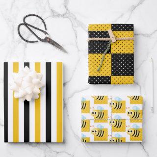 Bumble Bee, Honey Comb, Stripes & Dots  Sheets