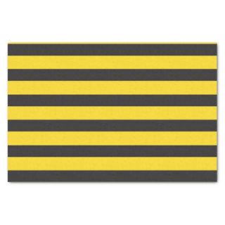 Bumblebee Black Yellow Horizontal Lines Bumble Bee Tissue Paper