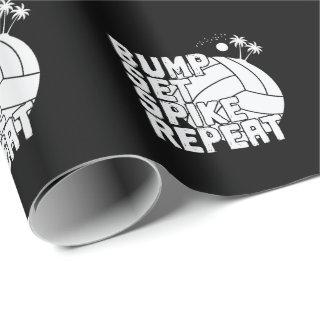 Bump Set Spike Repeat beach volleyball