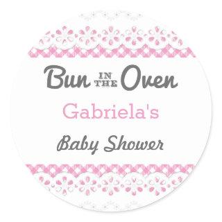 Bun In The Oven Baby Shower Favor Sticker