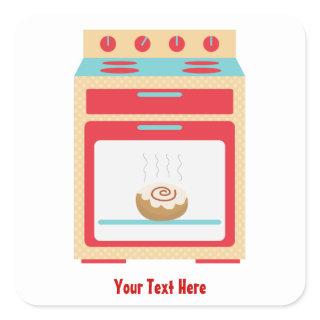 Bun Oven (customizable maternity) Square Sticker