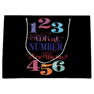 Bunco Prize What Number Are We On? Large Gift Bag