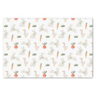 Bunnies & Ducks on the Farm Pattern Tissue Paper