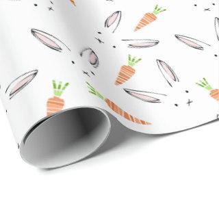 Bunny Rabbit and Carrot Pattern