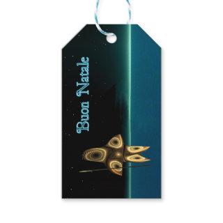 Buon Natale - Fractal Inuit Hunter Gift Tags