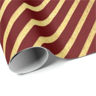 Burgundy Red Maroon Gold Stripes Lines Lux