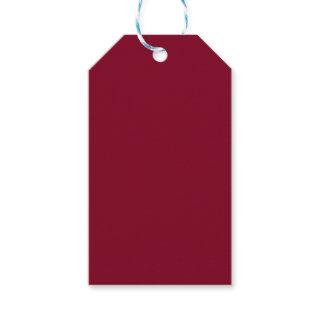 Burgundy Solid Color Gift Tags