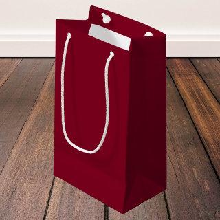 Burgundy Solid Color Small Gift Bag