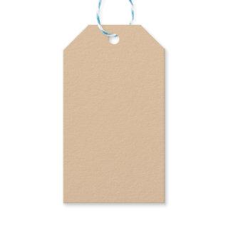 Burly Wood Solid Color Gift Tags