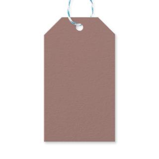 Burnished Brown Solid Color Gift Tags