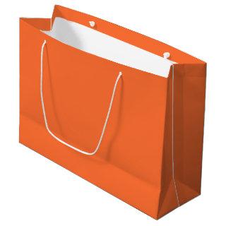 Burnt Orange Solid Color Large Gift Bag