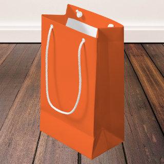 Burnt Orange Solid Color Small Gift Bag