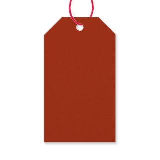 Burnt Red -  (solid color)  Gift Tags
