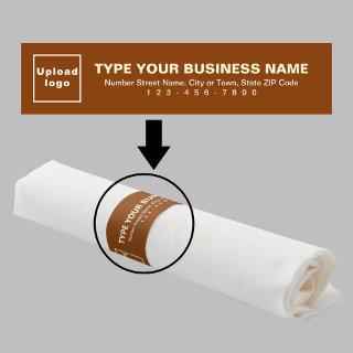 Business Brand on Brown Napkin Band