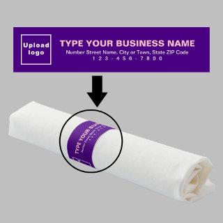 Business Brand on Purple Napkin Band