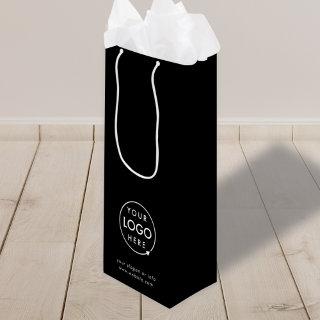 Business Logo | Corporate Company Minimalist Wine Gift Bag
