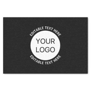Business Logo or Any Image & Editable Text Tissue Paper
