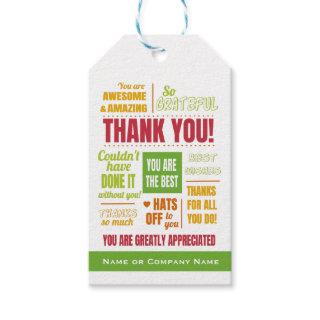 Business Staff Appreciation Thank You Gift Tags