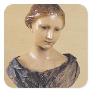 Bust of a Woman Square Sticker