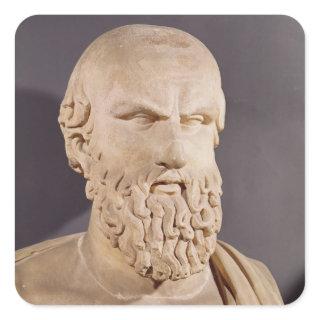 Bust of Aeschylus Square Sticker