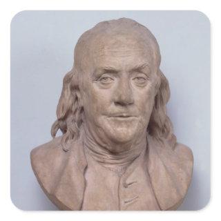 Bust of Benjamin Franklin  1778 Square Sticker