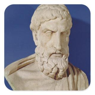 Bust of Epicurus Square Sticker