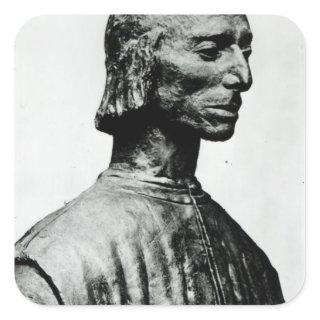 Bust of Niccolo Machiavelli Square Sticker