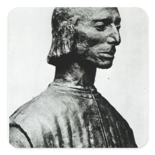 Bust of Niccolo Machiavelli Square Sticker