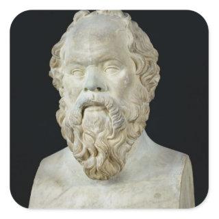 Bust of Socrates Square Sticker