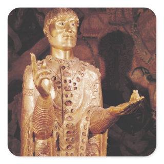 Bust of St. Baudime Square Sticker