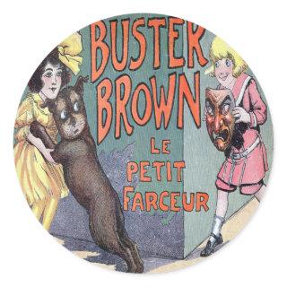 Buster Brown Classic Round Sticker