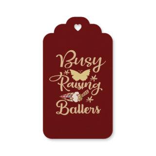 Busy-raining-ballers Foil Gift Tags