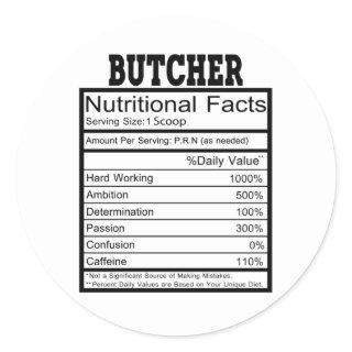 Butcher Classic Round Sticker