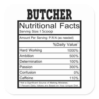 Butcher Square Sticker