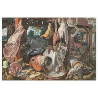 Butcher's Stall (by Pieter Aertsen) Tissue Paper