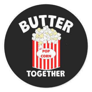 BUTTER Together Movie Popcorn Classic Round Sticker