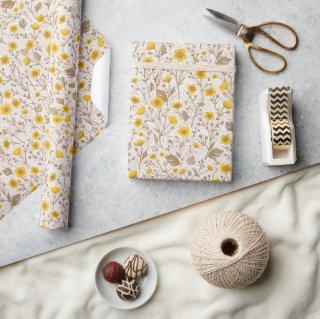 Buttercups, yellow and brown