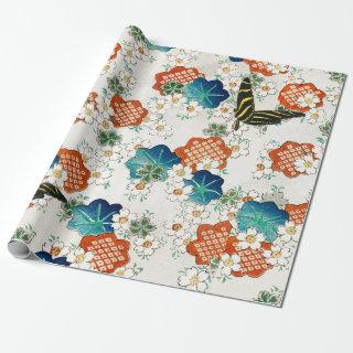 BUTTERFLIES AND JAPANESE PATTERN