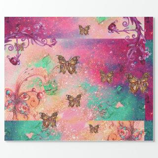 BUTTERFLIES IN PINK SPARKLES-MAGIC BUTTERFLY PLANT