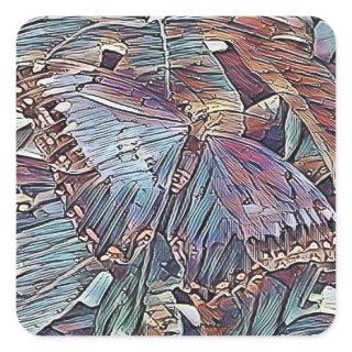 BUTTERFLIES  SQUARE STICKER
