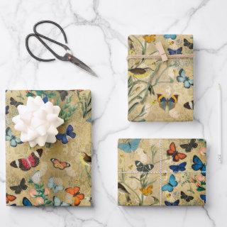 Butterflies  Flat Sheet Set of 3
