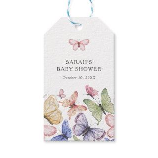 Butterfly Baby Shower Gift Tags