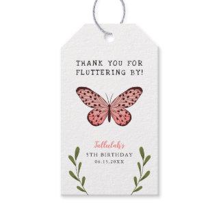 Butterfly Birthday Party Fluttering By Thank You Gift Tags