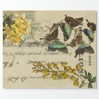 Butterfly French  Decoupage posters