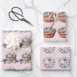 Button Collection Sewing Baskets  Sheets