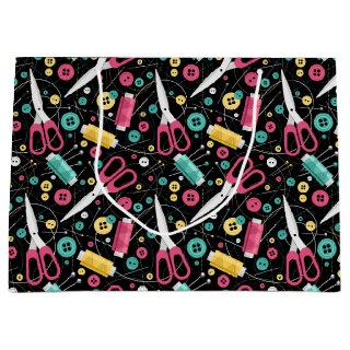 Buttons And Spools Large Gift Bag