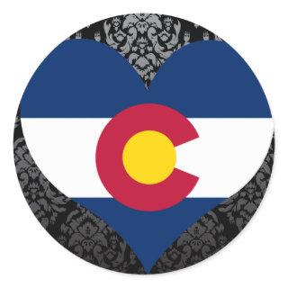 Buy Colorado Flag Classic Round Sticker