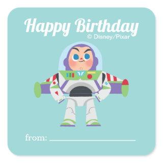 Buzz Lightyear | A Gift From - Birthday Square Sticker