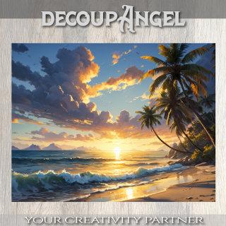 By the Quiet Shore - Decoupage - Tissue Paper