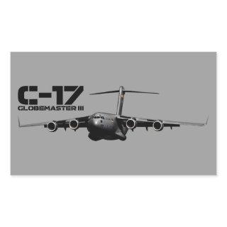 C-17 Globemaster III Rectangular Sticker